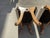 Mid-Century Japanese Showa Era "Obi" Slipper Chair & Ottoman - 2 Piece Set For Sale - Image 10 of 15