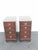 Wood Kindel Tall and Narrow Mahogany Nightstands End Bedside Tables a Pair 6443 For Sale - Image 7 of 17
