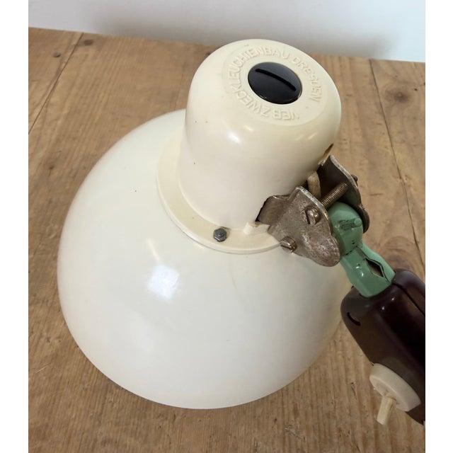 Industrial East German Scissor Lamp from Veb Zweckleuchtenbau Dresden, 1950s For Sale - Image 17 of 18