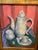 Contemporary 1990s Large Signed Teapot Still Life Painting by Linda Smith For Sale - Image 3 of 13