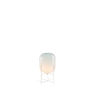 Oda Small in Moonlight White and White Table Lamp by Sebastian Herkner for Pulpo For Sale