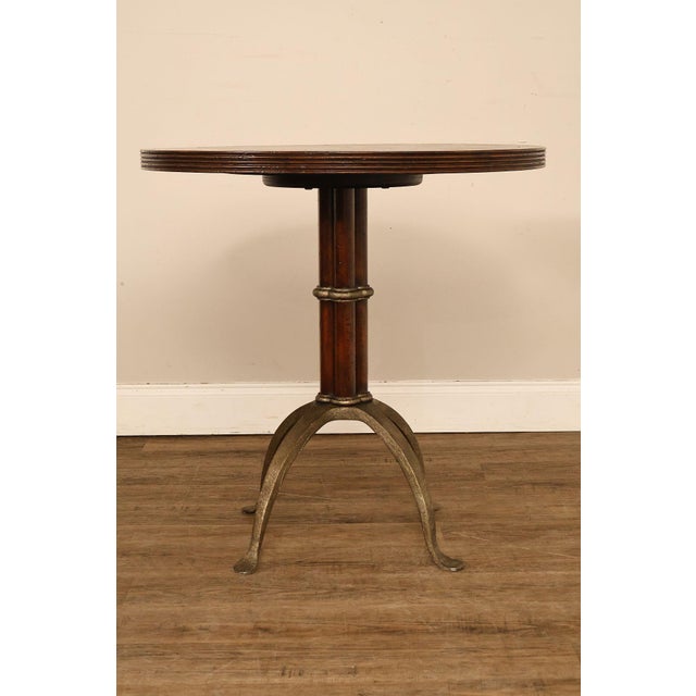 Theodore Alexander Pair Of Round L'Usine Bistro Accent Tables For Sale - Image 15 of 18