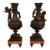 Pair of 1900s Bronze Cherub Ornamental Vases For Sale
