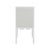 Worlds Away Matthew Izzo Home Lanister Matte White Lacquer Dining Chair With Performance Linen Upholstery For Sale - Image 4 of 6