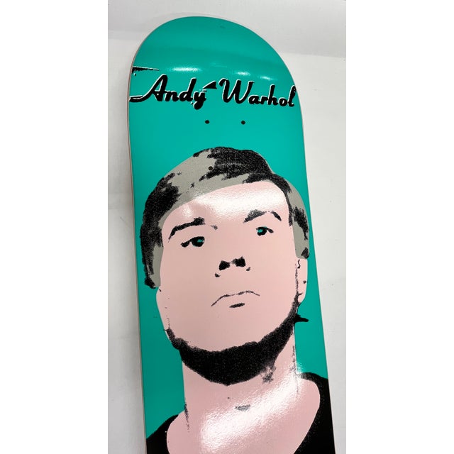 Wood Contemporary Andy Warhol Skateboard Deck For Sale - Image 7 of 8