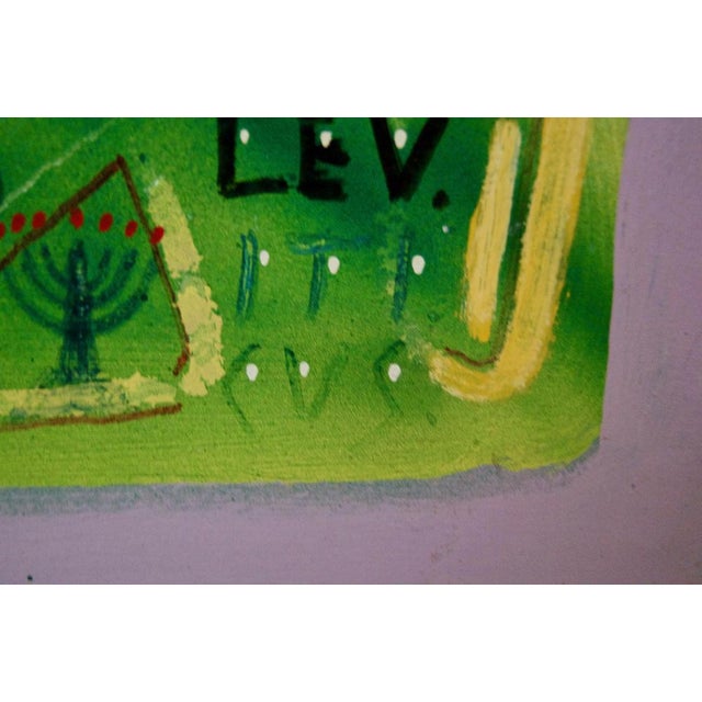 1970s Leviticus, Late 20th-Century, Abstract Mixed Media on Wood by George De Goya, 1975 For Sale - Image 5 of 11