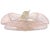 Mid 20th Century Antique Murano Pink Opal Gold Flecks Iridescent Diamond Quilted Surface Italian Art Deco Glass Serving Bowl For Sale - Image 5 of 12