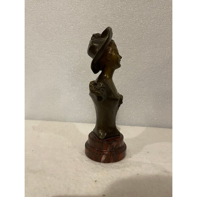 Late 19th Century Late 19th Century French Bust of Noble Woman For Sale - Image 5 of 5