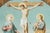 Monumental Antique French Catholic Christianity Tridentine Latin Mass Brass Framed Altar Card For Sale - Image 4 of 16