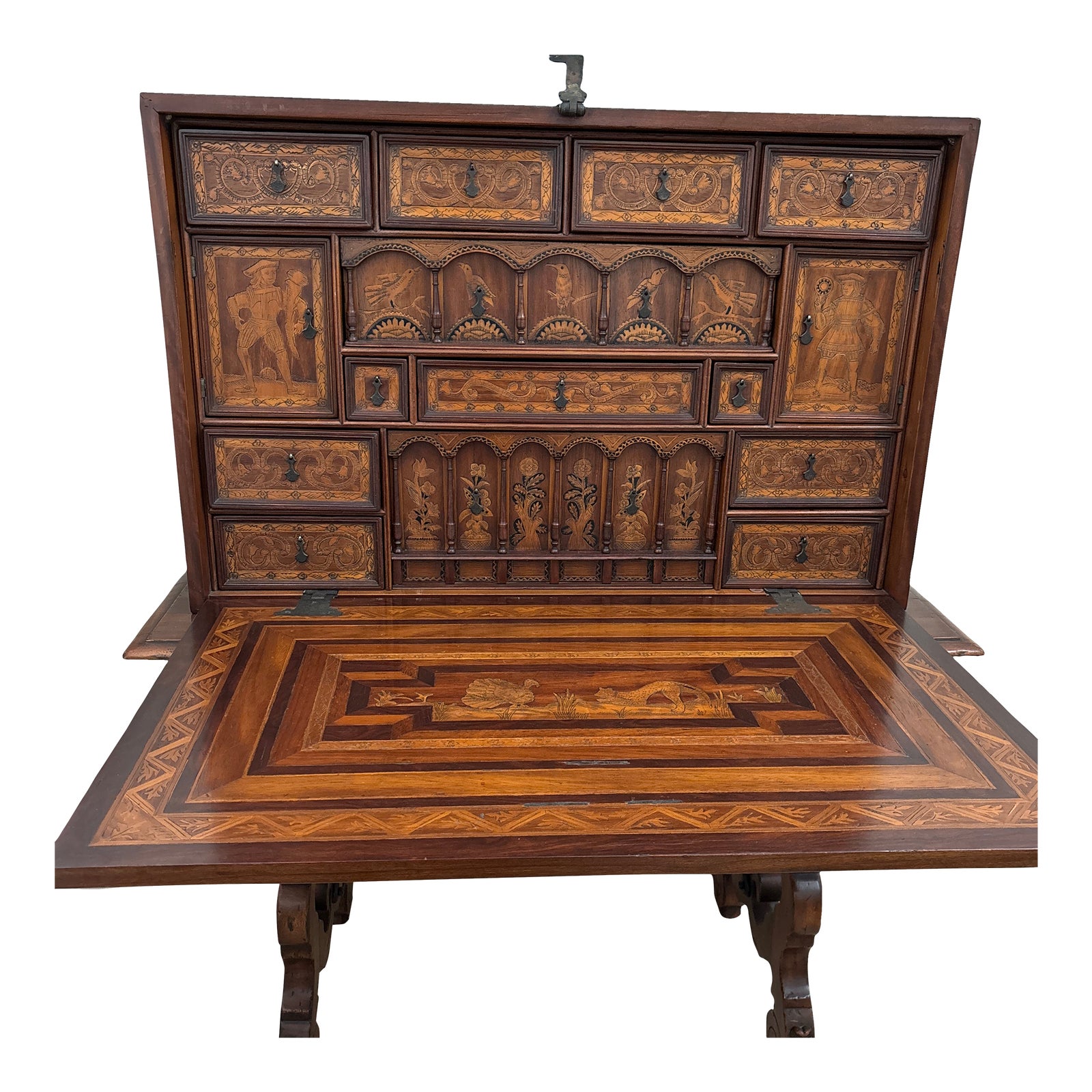 Alfonso Marina Bargueño Desk With Table Base Chairish