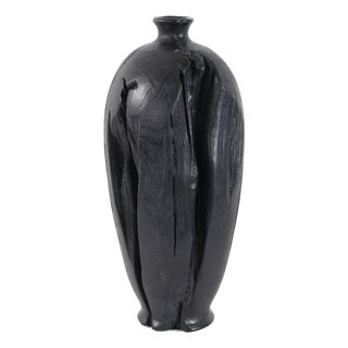 Haru Tall Vase in Black For Sale