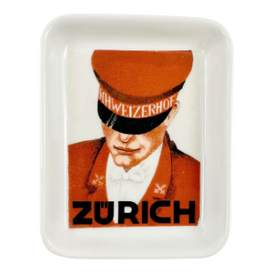 Vintage Hotel Schweizerhof Zurich Switzerland Ashtray Catchall Dish