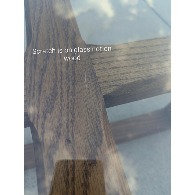 Mid Century Modern Oak Wood Coffee Table For Sale - Image 15 of 15