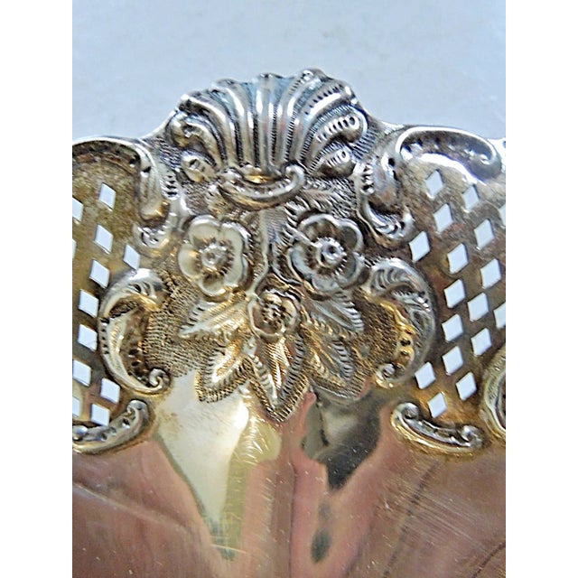 Victorian 1923 Thomas Bradbury Sons of Glasgow Sterling Silver Compote 9.6 Ozt No Mono For Sale - Image 3 of 5