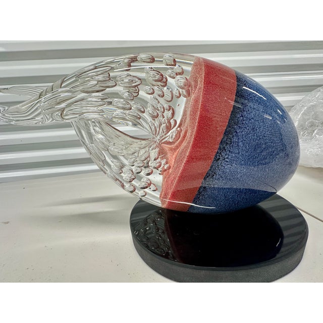 2000 - 2009 Stefano Toso “Cometa” Murano Art Glass Sculpture, Signed, 19”, Omaggio a Christian R. Lassen, Provenance Included For Sale - Image 5 of 17