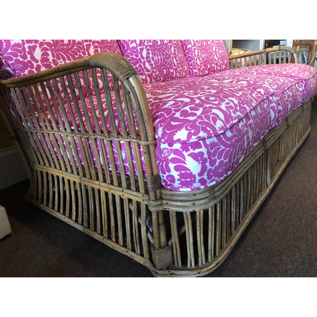 Vintage Rattan Settee Chairish