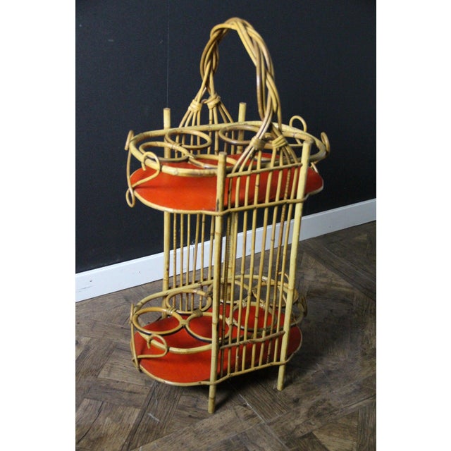 Vintage Bamboo and Rattan Bar, 1950s For Sale - Image 12 of 17