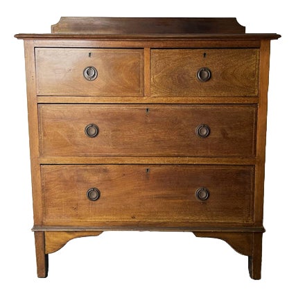 Antique Edwardian Mahogany Chest, 1900s For Sale
