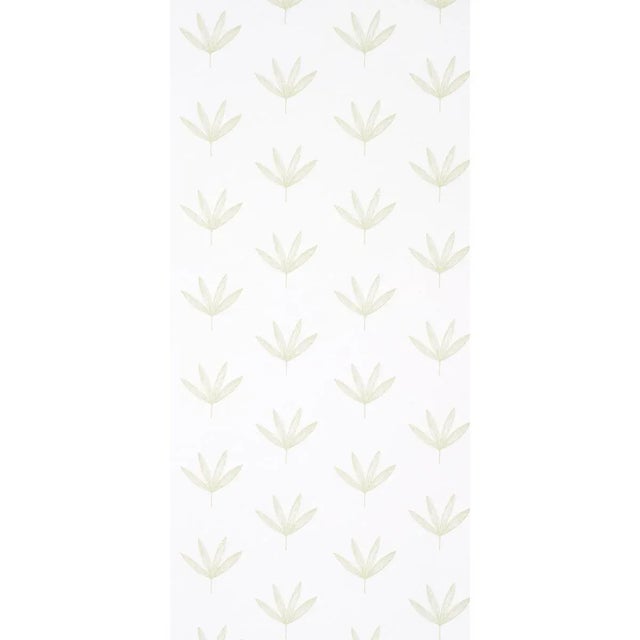 A soft, modern line drawing of a leaf decorates Rue, creating a casual wallcovering that can read as either masculine or...