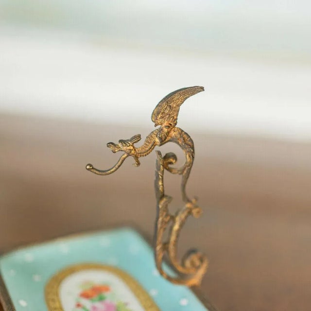 19th Century Porcelain Inkwell Holders, Set of 2 For Sale - Image 6 of 13