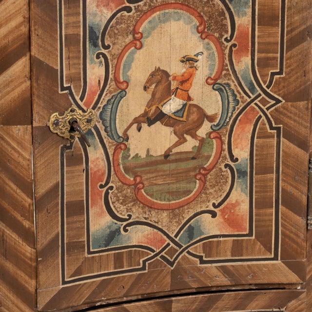 19th Century Austrian Original Hand-Painted Cabinet Chest of Drawers For Sale - Image 15 of 17