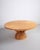 Rosa dei Venti round table in pinewood designed by Mario Ceroli for Poltronova in the 1970s. This table is part of the...