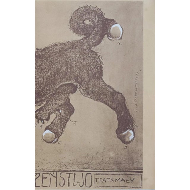 Realism 1978 Original Polish Theater Poster, Biale Malzenstwo (Rozewicz) Medium Version For Sale - Image 3 of 3