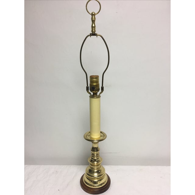 Vintage Baldwin Brass Candlestick Lamp Chairish