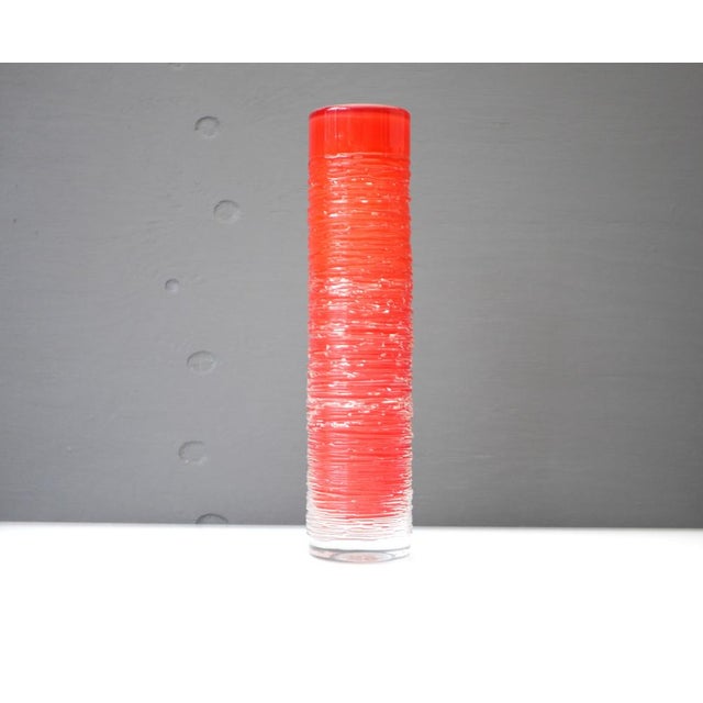 Glass Glass Vase by Edenfalk, Skruf, Sweden For Sale - Image 7 of 13