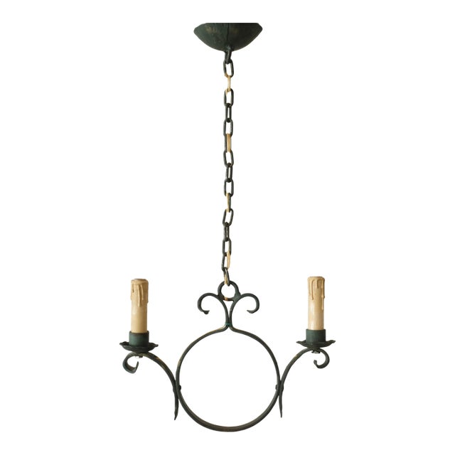 1950s Two Arm Swedish Modern Pendant For Sale