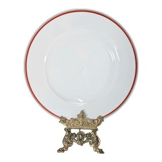 Porcelain d'Auteuil Bistrot Jacques Lobjoy Dinner Plate 9.75" For Sale