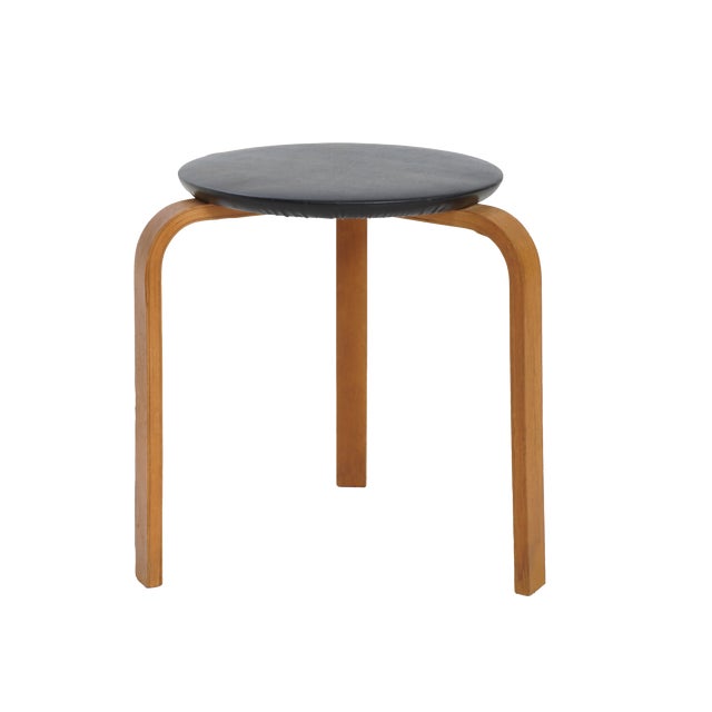 Modern Pair of Bentwood Stools For Sale - Image 3 of 4