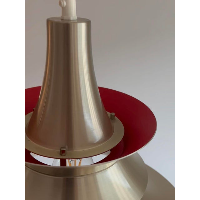 Pendant Lamp attributed to Bent Nordsted for Lyskær, 1970s For Sale - Image 6 of 10