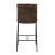 Coffee Brown Leather Counter Stool For Sale - Image 4 of 6