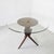 Brown Italian Round Wooden and Crystal Living Room Table attributed to Osvaldo Borsani, 1960s For Sale - Image 8 of 13
