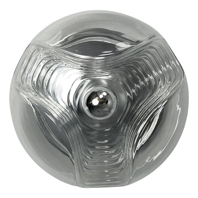 Large Space Age Wall Lamp from Peill & Putzler, 1970s For Sale