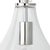Transitional Tear Drop Hanging Wall Sconce in Nickel & Clear Glass For Sale - Image 3 of 6