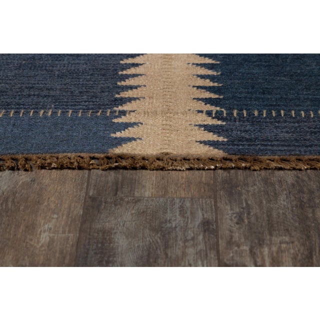 Modern Mahi Zara Indigo 2'3" X 10' Runner For Sale - Image 3 of 7