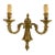 Vintage Louis XVI Brass Wall Sconce For Sale
