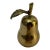 Vintage Mid-Century Modern Solid Brass Pear Bell For Sale