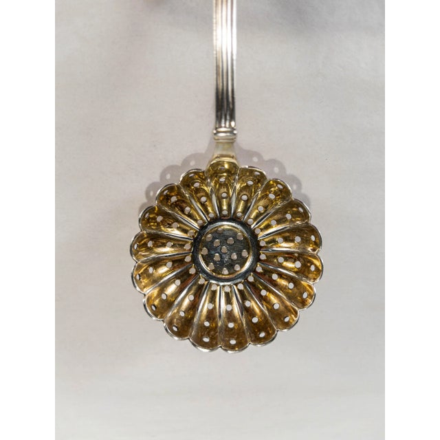Antique George Sharp Arabesque Pattern Sterling Silver Sugar Sifter For Sale - Image 4 of 8