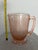 Vintage Jeannette Cherry Blossom Pink Depression Glass pitcher, standing at 7 inches tall and holding 36 ounces. With a...