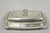 Vintage Victorian Style Silver Plated Repousse Covered Butter Dish w/ Glass Liner. Circa Mid 20th Century. Measurements:...