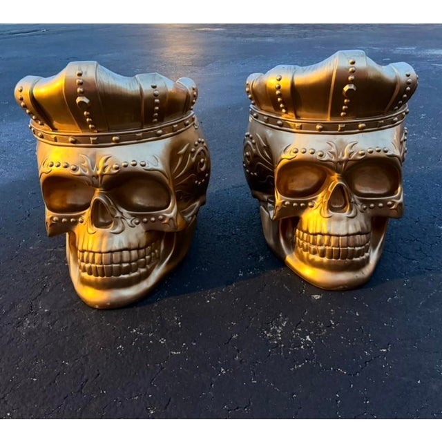 Vintage Artisan Made Folklore Skull Chairs - A Pair For Sale - Image 11 of 11