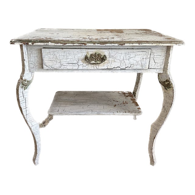1930s Vintage Louis XV Style Painted Side Table For Sale