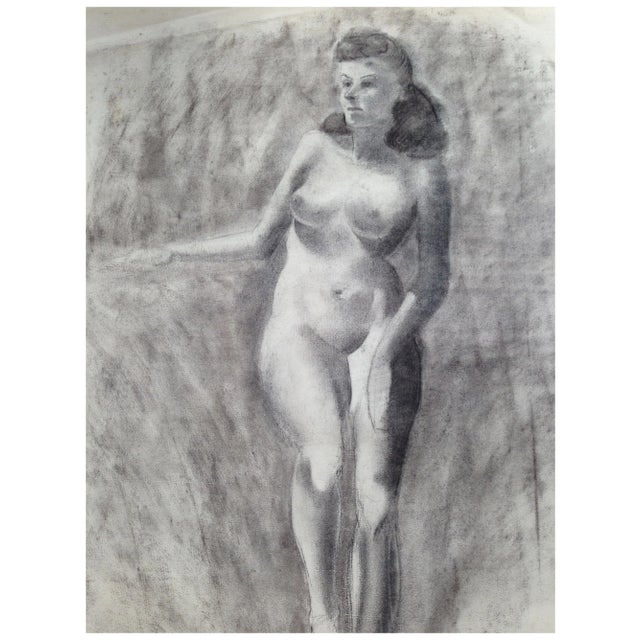 1940s 1940s Nude Figure Study II For Sale - Image 5 of 5