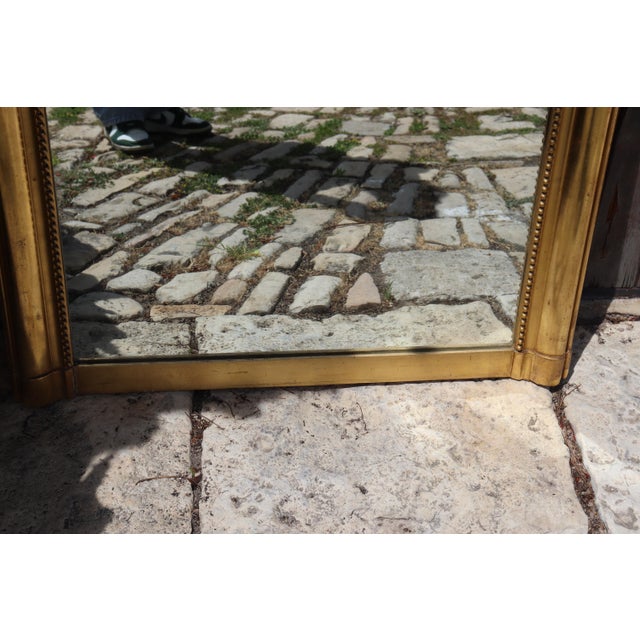 Large Louis XV Style Gilded Mirror, 1900 For Sale - Image 10 of 11