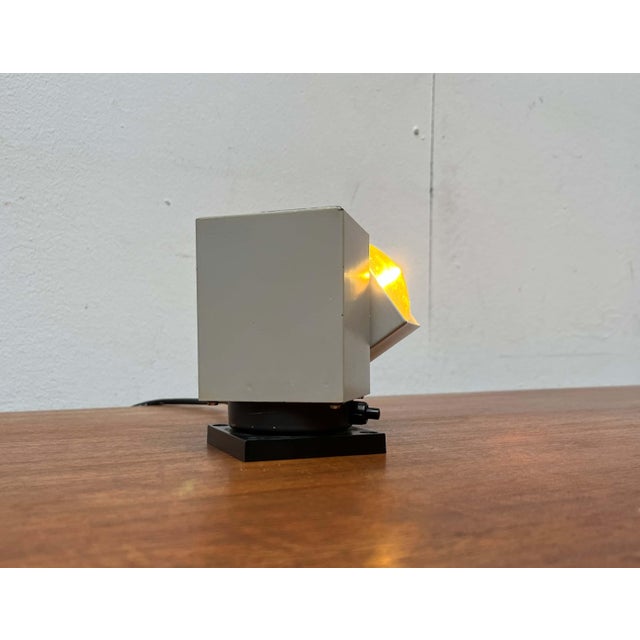 Mid-Century Modern German Space Age Minimalist 6015 Cube Wall Table Lamp from Kaiser, 1960s For Sale - Image 9 of 18
