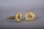 Gold Neoclassical Gilt Bronze Curtain Tiebacks with Floral Rosette Motif, France, 19th Century, Set of 2 For Sale - Image 8 of 11