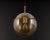 Large Limburg Brass with Smoked Glass Ball Pendant, Germany, 1970s For Sale - Image 11 of 13
